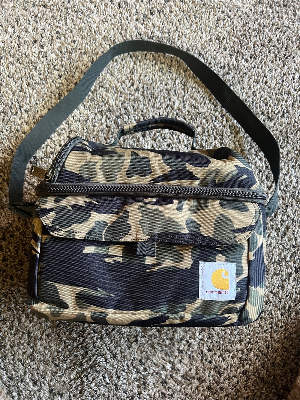 Carhartt Camo Cooler Bag - Green and Black